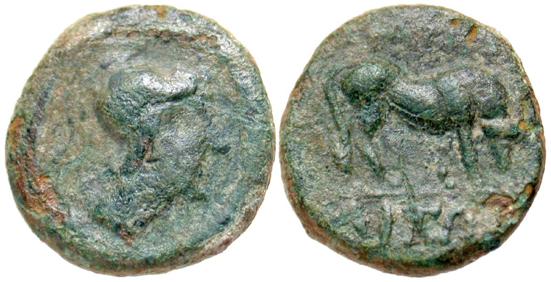 "Macedon, Pella. After 168 B.C. AE 16 (16.4 mm, 3.05 g, 12 h). Contemporary imit...