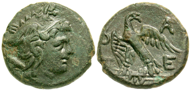 "Macedonian Kingdom. Perseus. 179-168 B.C. AE unit (18.7 mm, 5.77 g, 12 h). Helm...