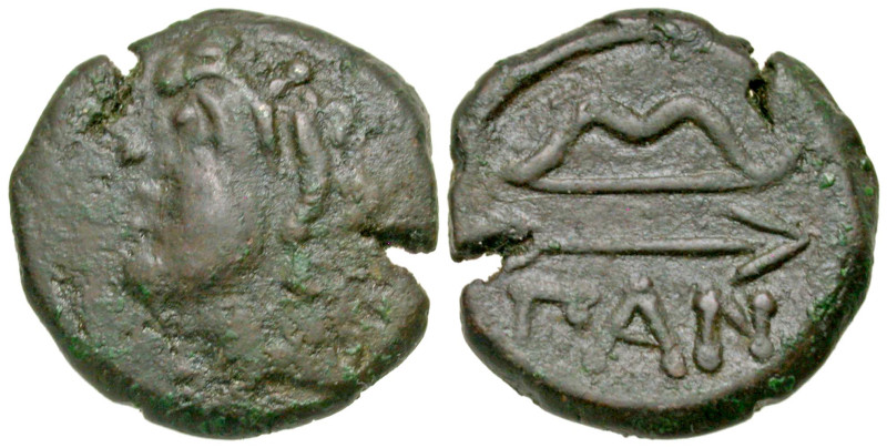 "Cimmerian Bosporos, Pantakapaion. Civic issue. 304-250 B.C. AE 21 (21.3 mm, 6.9...