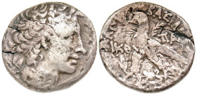 "Ptolemaic Kingdom. Ptolemy XII Neos Dionysos (Auletes). Restored, 55-51 B.C. AR tetradrachm (25.4 mm, 9.61 g, 12 h). Alexandreia mint, Dated RY 29 (5...