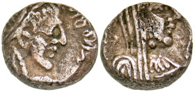 "Nabataean Kingdom. Rabbel II, with Shuqailat. A.D. 70-106. AR drachm (12.9 mm, 3.55 g, 12 h). Petra mint, Uncertain date, struck ca. A.D. 70-75. Laur...