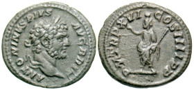 "Caracalla. A.D. 198-217. AR denarius (19.1 mm, 2.39 g, 1 h). Rome mint, Struck A.D. . ANTONINVS PIVS AVG BRIT, laureate head of Caracalla right / P M...