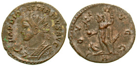 "Diocletian. A.D. 284-305. AE 23 antoninianus (22.8 mm, 3.22 g, 8 h). Lugdunum mint, Struck A.D. 289-290. IMP DIO[C]LETIANVS AVG, radiate bust of Dioc...