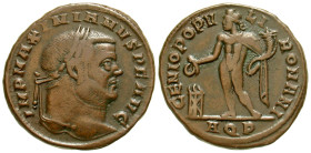 "Maximianus. First reign, A.D. 286-305. BI follis (26.7 mm, 9.55 g, 6 h). Struck A.D. 296-299. Aquilea mint, Struck A.D. 296-299. IMP MAXIMIANVS P F A...