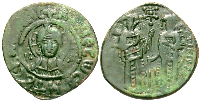 "Andronicus II and Michael IX. 1295-1320. AE assarion (21.3 mm, 1.98 g, 6 h). + ...