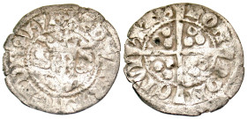 "England, Plantagenet Kings. Edward II. 1307-1327. AR penny (19 mm, 1.18 g). Class 11a. London mint. Crowned facing bust / Long cross pattée; three pe...