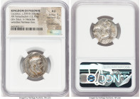 PAEONIAN KINGDOM. Lycceius (ca. 359/6-335 BC). AR tetradrachm (23mm, 12.75 gm, 7h). NGC AU 5/5 - 2/5, light smoothing. Laureate head of Zeus right; do...