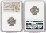 Cnaeus Pompeius Junior (46-45 BC). AR denarius (19mm, 4.03 gm, 7h). NGC Choice XF 5/5 - 4/5. Uncertain mint in Spain (Corduba), summer 46 BC-spring 45...