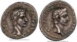 Gaius (Caligula) (AD 37-41). AR denarius (20mm, 3.70 gm, 4h). NGC Choice VF 5/5 - 3/5, scuffs, edge marks. Lugdunum, AD 37. C•CAESAR•AVG•GERM•P•M•TR•P...