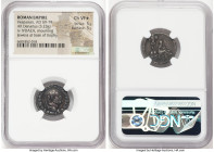 Vespasian (AD 69-79). AR denarius (20mm, 3.23 gm, 6h). NGC Choice VF S 5/5 - 5/5. Rome, 21 December AD 69-early AD 70. IMP CAESAR VESPASIANVS AVG, lau...