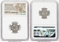 Nerva (AD 96-98). AR denarius (18mm, 3.49 gm, 6h). NGC Choice VF 5/5 - 3/5. Rome, AD 96. IMP NERVA CAES AVG-P M TR P COS II P P, laureate head of Nerv...