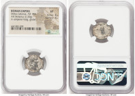 Didius Julianus (28 March-1 June AD 193). AR denarius (18mm, 2.33 gm, 6h). NGC XF 4/5 - 4/5. Rome. IMP CAES M DID-IVLIAN AVG, laureate head of Didius ...
