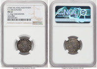 Kings of All England. Edward the Confessor (1042-1066) Penny ND (1065-1066) MS61 NGC, Chichester mint, Wulfric as moneyer, S-1184, N-831. 1.33gm. Pyra...