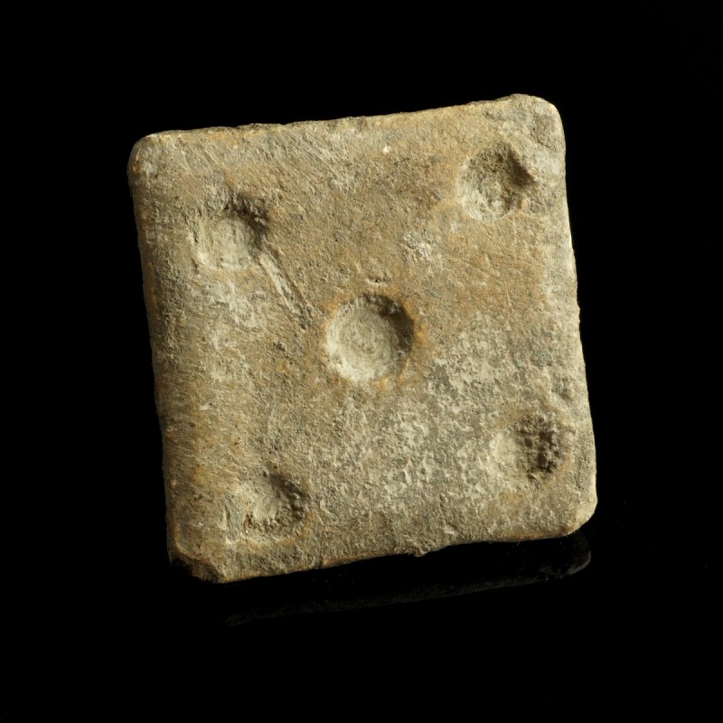 Roman/Byzantine Weight
2nd-10th century CE
Lead, 35 mm, 48,3 g
Massive cast w...