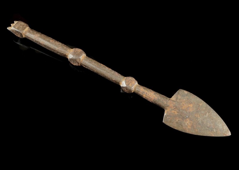 Byzantine/Medieval Iron Tool
10th-15th century CE
Iron, 136 mm
Iron stylus fo...