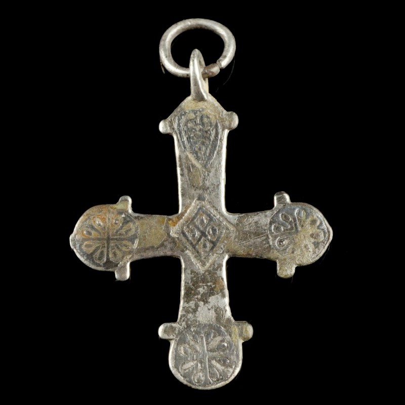 Byzantine Silver Cross
12th-14th century CE
Silver, 55 mm, 5,28 g
Intact and ...