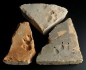 Roman Legion Brick Fragments
1st-3rd century CE
Clay, 15-18 cm
Paw prints.
Fine condition.
Ex. Coll. J.S., acquired at the austrian art market