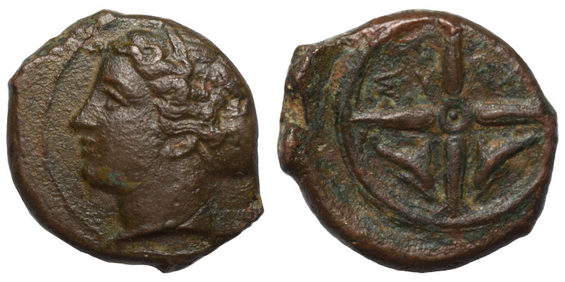 SICILY. Syracuse. Second Democracy, 466-405 BC. Hemilitron (bronze, 3.72 g, 17 m...