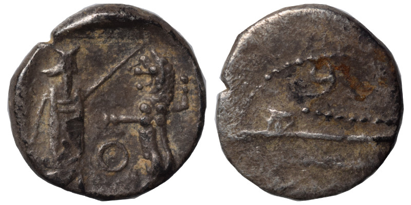 PHOENICIA. Sidon. Ba'alšillem II, circa 401-366 BC. 1/16 Shekel (silver, 0.68 g,...