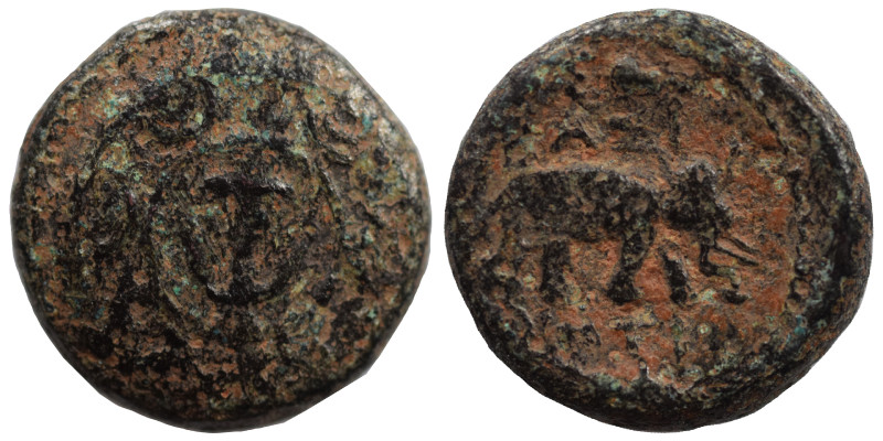 SELEUKID KINGS of SYRIA. Antiochos I Soter, 281-261 BC. Ae (bronze, 1.33 g, 11 m...