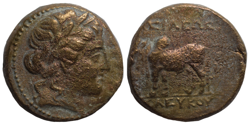 SELEUKID KINGS of SYRIA. Seleukos II Kallinikos, 246-226 BC. Ae (bronze, 4.16 g,...