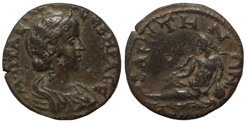 LYDIA. Saitta. Otacilia Severa, Augusta, 244-249. Ae (bronze, 5.06 g, 20 mm). Μ ...