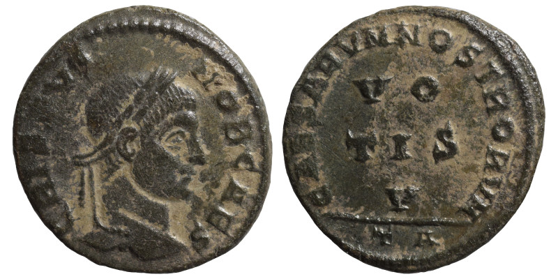 Crispus, Caesar, 316-326. Follis (bronze, 2.53 g, 18 mm), Arelate. CRISPVS NOB C...