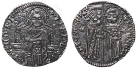 ITALY. Venezia (Venice). Antonio Veniero, 1382-1400. Grosso (silver, 1.82 g, 21 mm). ANTO' VENERIO / DVX / S M VENETI St. Mark, on the right, standing...