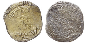 Great Seljuk. Maliksah, 1072-1092. Av dinar (pale gold, 4.05 g, 22 mm). A-1675. Nearly very fine/poor.