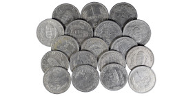 18x Hungary. 1 Pengo (silver, 89 g), various years. Nearly very fine.