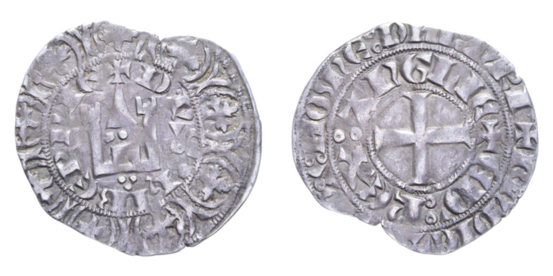 AQUITANIA EDOARDO II D'INGHILTERRA (1307-1327) MAILLE BLANCHE HIBERNIE R AG. 1,4...