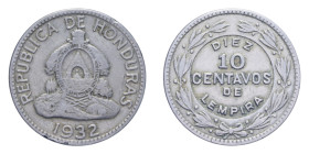 HONDURAS 10 CENT. 1922 NI. 6,82 GR. BB