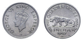 INDIA GIORGIO V 1/4 RUPIA 1937 NI. 2,96 GR. qFDC