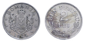 ROMANIA BUONO DA 2 LEI 1924 NI. 6,95 GR. BB-SPL
