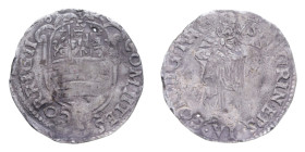 CORREGGIO ANONIME (1569-1580) GIULIO DA 6 SOLDI VAR. R/QVIRIN… R AG. 2,53 GR. MB-BB