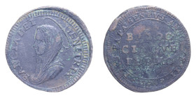 FERMO PIO VI (1775-1799) 5 BAIOCCHI 1797 MADONNINA CU. 15,98 GR. qBB