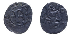 FERRARA OBIZZO III D'ESTE (1344-1352) DENARO R MI. 0,41 GR. BB