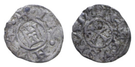GENOVA REPUBBLICA (1139-1339) MEZZO DENARO AG. 0,38 GR. qBB
