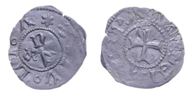 MESSINA ENRICO E COSTANZA (1194-1197) DENARO R MI. 0,36 GR. qBB