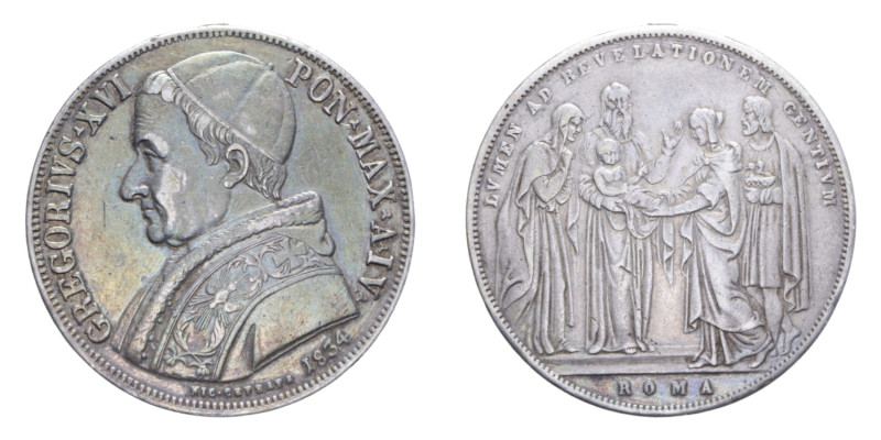 STATO PONTIFICIO GREGORIO XVI (1831-1846) SCUDO 1834 ROMA AG. 26,34 GR. BB (APPI...