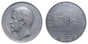 FRANCIA NAPOLEON III EMPEREUR PARIGI 1855 PALAZZO DELL'INDUSTRIA ESPOSIZIONE MB. 48,60 GR. 50 MM. BB