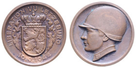 LUSSEMBURGO MEDAGLIA LIBERAZIONE 1944 AE. 30,28 GR. 40 MM. SPL