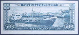 PARAGUAY 500 GUARANIES 1952-1982 FDS