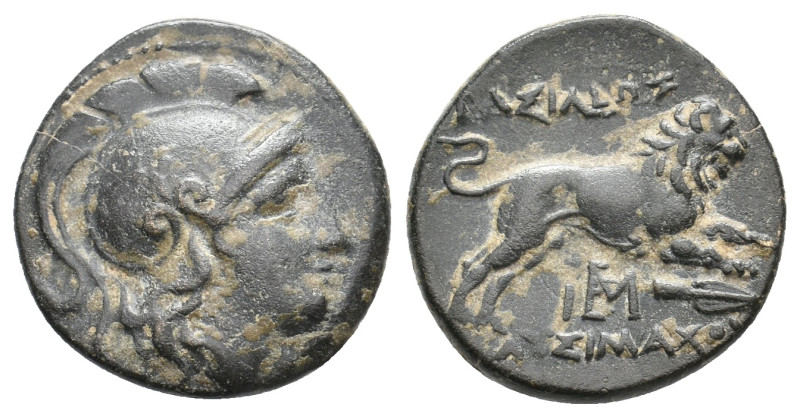 KINGS OF THRACE (Macedonian). Lysimacheia. Lysimachos (305-281 BC). Ae.
Obv: He...