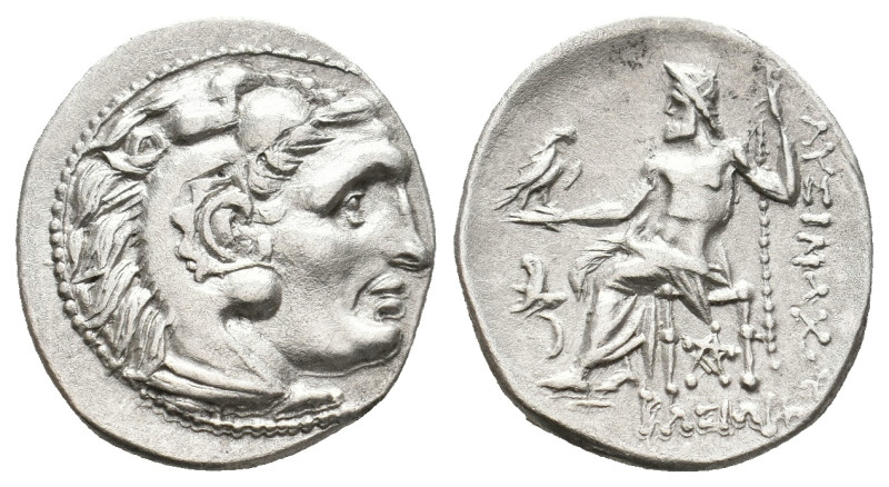 KINGS OF THRACE. (Macedonian). Lysimachos. (305-281 BC). AR Drachm. In the types...
