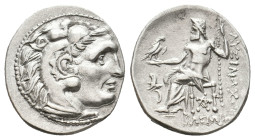 KINGS OF THRACE. (Macedonian). Lysimachos. (305-281 BC). AR Drachm. In the types of Alexander III of Macedon. Kolophon mint. Struck circa 299/8-297/6 ...