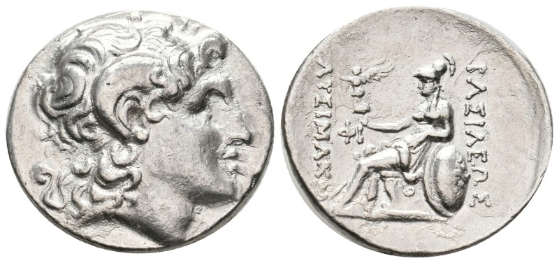 KINGS OF THRACE (Macedonian). Lysimachos (305-281 BC). AR Tetradrachm. Lampsakos...