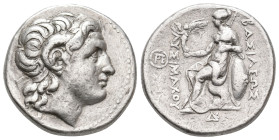 KINGS OF THRACE (Macedonian). Lysimachos (305-281 BC). AR Tetradrachm. Sardes.
Obv: Diademed head of the deified Alexander right, wearing horn of Amm...