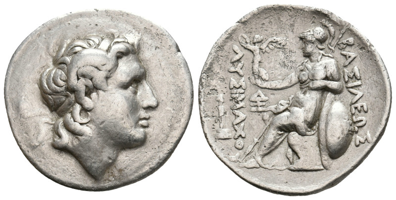 KINGS of THRACE. (Macedonian). Lysimachos. (305-281 BC). AR Tetradrachm. Lampsak...