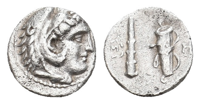 KINGS OF MACEDON. Alexander III 'the Great' (336-323 BC). AR Hemiobol. Uncertain...